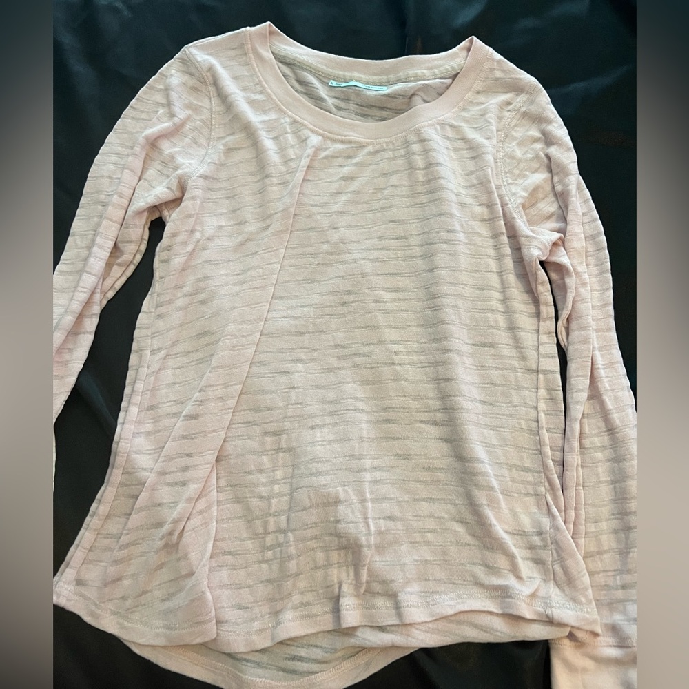 Pink striped thin long sleeve from Maurice’s